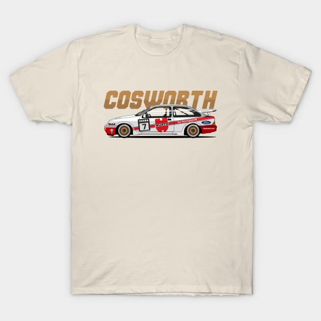 SIERRA RS COSWORTH TOURING CAR T-Shirt by shketdesign